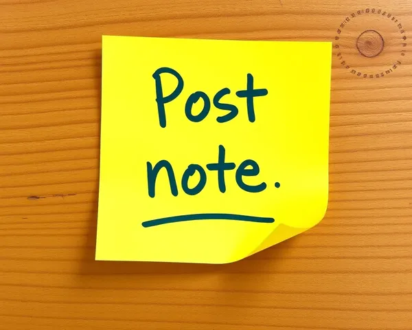 Imagen gráfica de nota Post-it en formato PNG