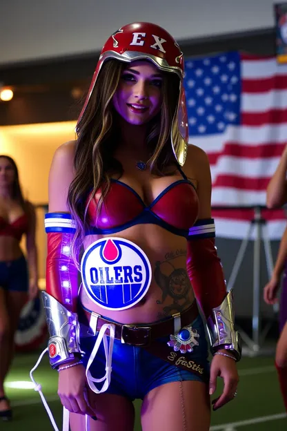 Imagen sin censura de la chica de los Oilers se hace viral