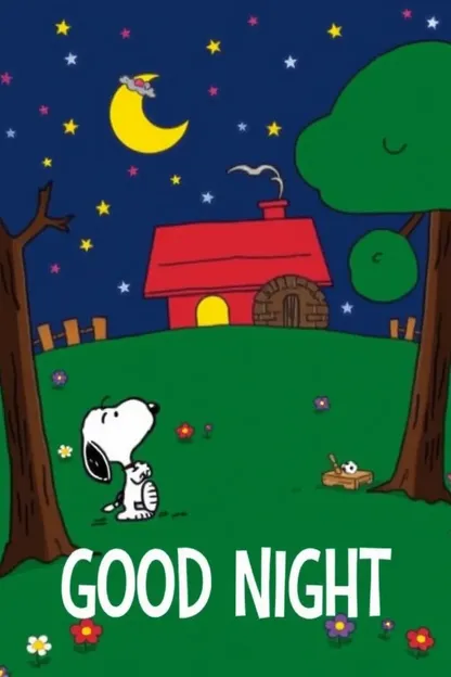 Imagenes de Buenas Noches de Snoopy para la Paz