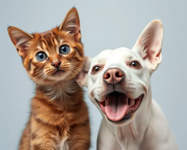 Imágenes Divertidas de Gatos y Perros Unidos