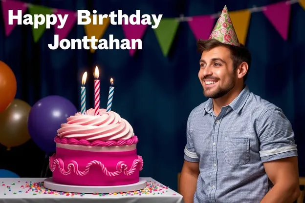 Imágenes Felices del Cumpleaños de Jonathan con una Sonrisa y Celebración