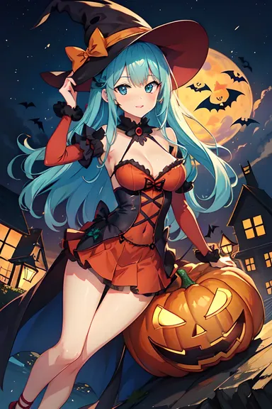 Imágenes anime de Halloween para personajes aterradoros y terroríficos