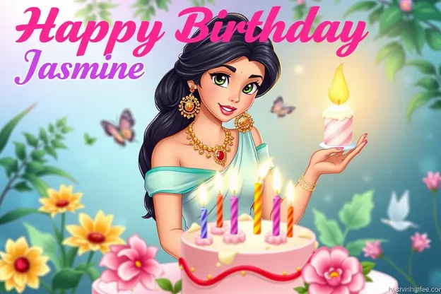 Imágenes con Fotos Hermosas de Cumpleaños para Jasmine