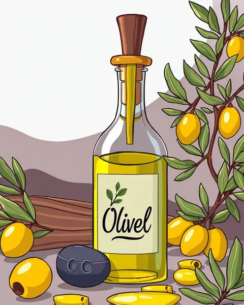 Imágenes de Aceite de Oliva de Cartoon Presentadas en Todo Lugar