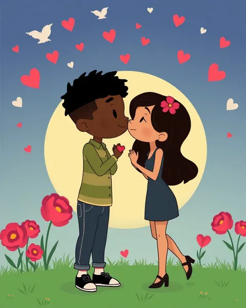 Imágenes de Amor Negro de Cartones Persisten