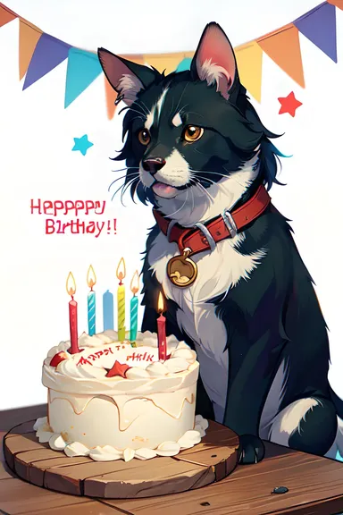 Imágenes de Animales de Cumpleaños que Muestran Portraits Coloridos de Animales