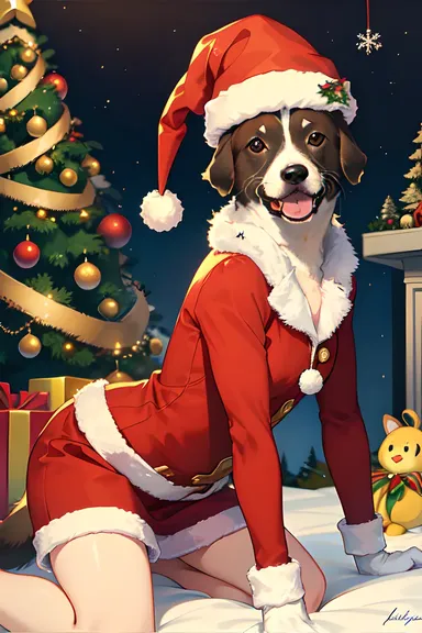 Imágenes de Animales en Entornos Navideños