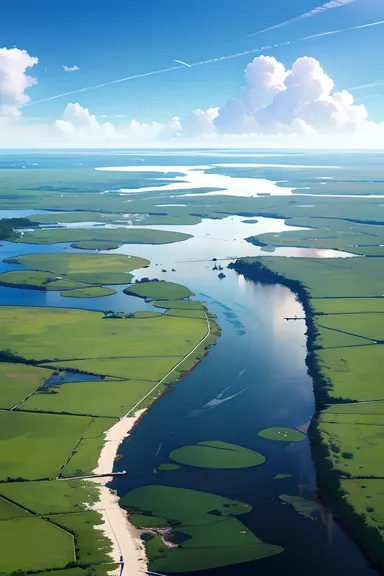 Imágenes de Animales en Paisajes Bello de Everglades