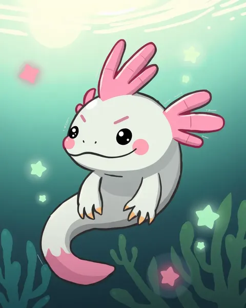 Imágenes de Axolotl de Cartón para Entretenimiento