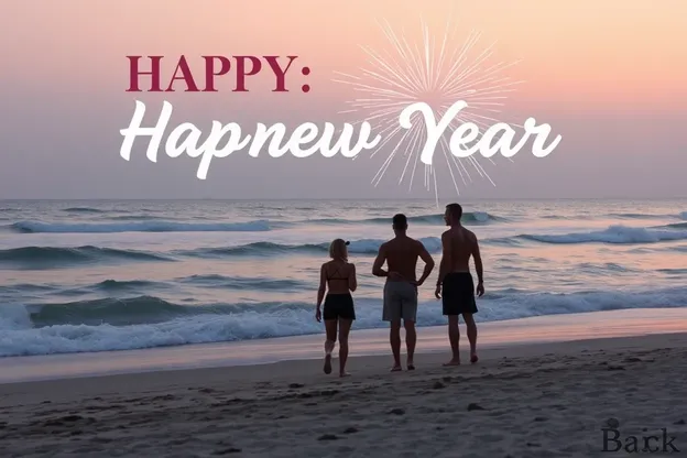 Imágenes de Año Nuevo en la Playa para un Comienzo Divertido