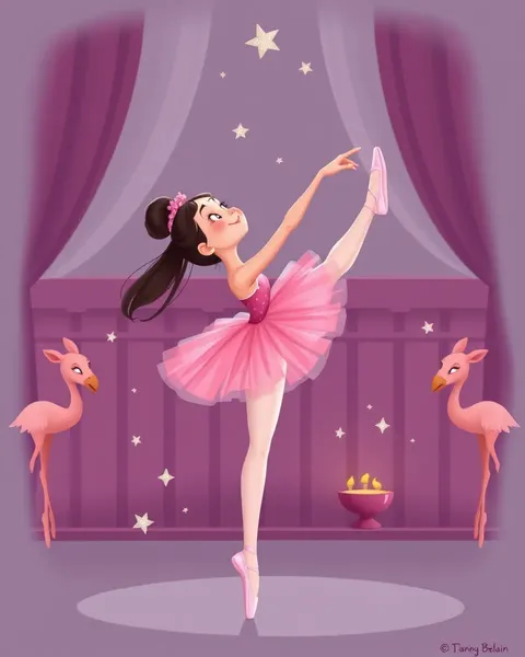 Imágenes de Bailarinas de Cartones: Dibujos Coloridos de Bailarinas con Zapatos de Ballet