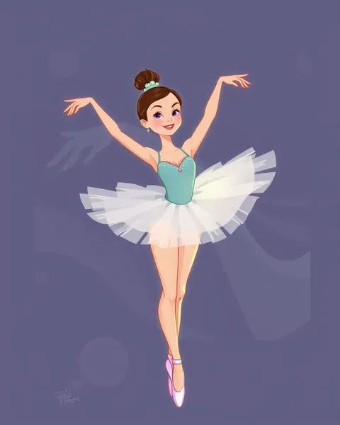 Imágenes de Ballerina de Cartones: Dibujos Adorables de Vestidos de Ballerina