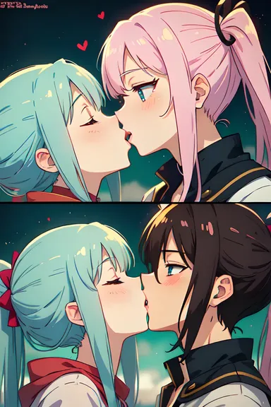 Imágenes de Besos de Anime: Momentos Románticos Capturados