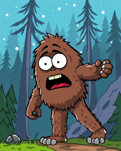 Imágenes de Bigfoot cartoon para niños