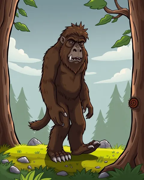 Imágenes de Bigfoot de dibujos animados y su simbolismo