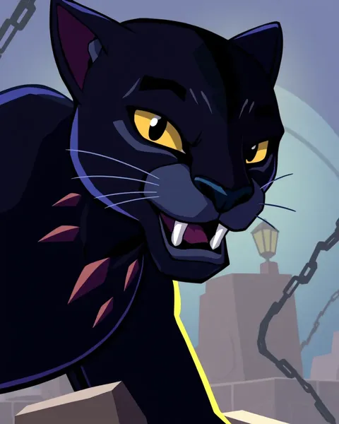 Imágenes de Black Panther de caricatura para amantes de la animación