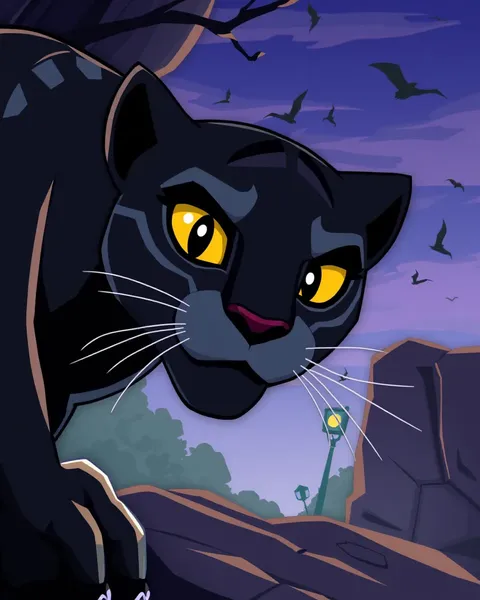 Imágenes de Black Panther en alta definición de dibujo animado