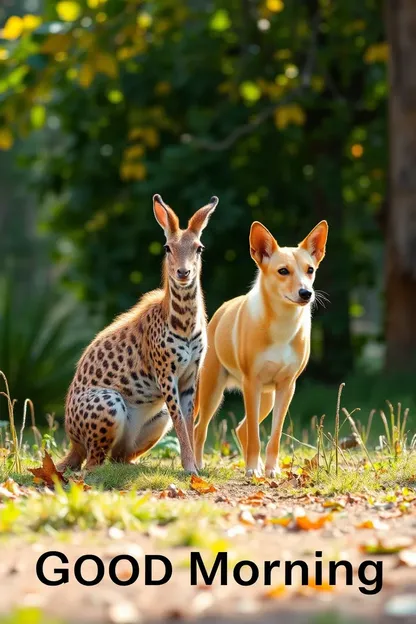 Imágenes de Buen Día de Animales Felices para Iniciar el Día