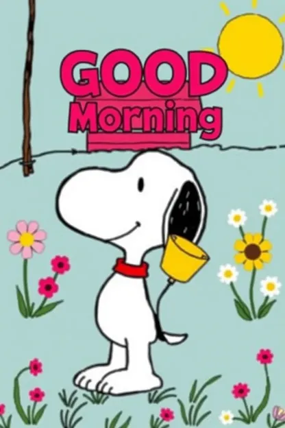 Imágenes de Buen Día de Snoopy para una Mañana Feliz