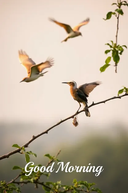 Imágenes de Buenas Mañanas con Pájaros y Fotos