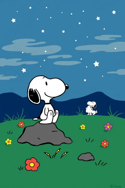 Imágenes de Buenas Noches de Snoopy para Dormir