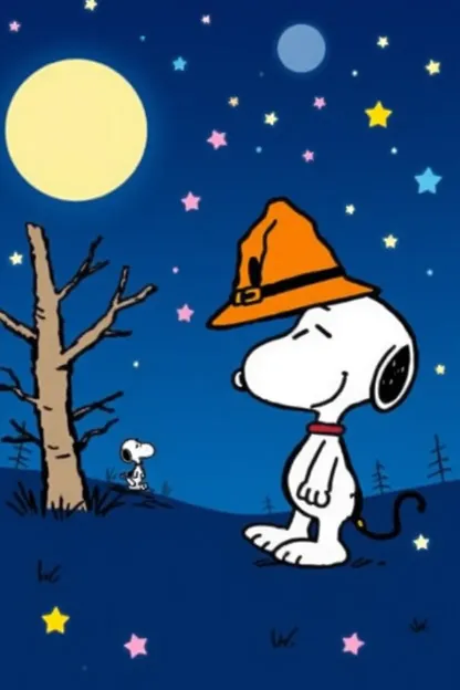 Imágenes de Buenas Noches para Snoopy para Ir a la Cama