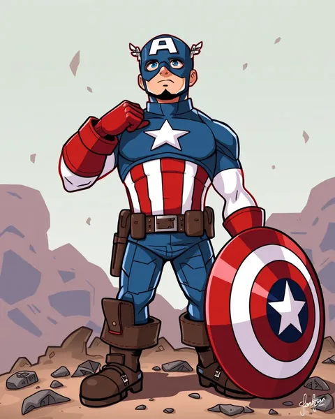 Imágenes de Captain America animadas reveladas ahora