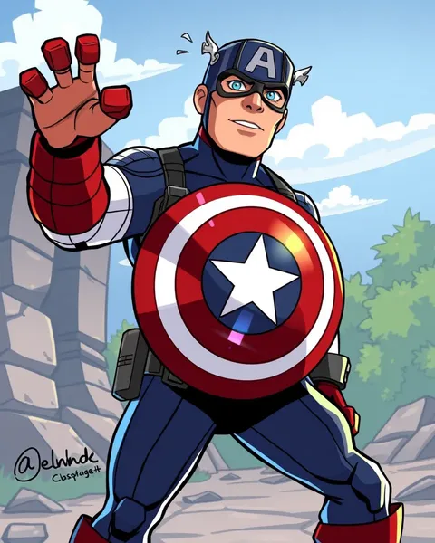 Imágenes de Captain America en dibujos animados