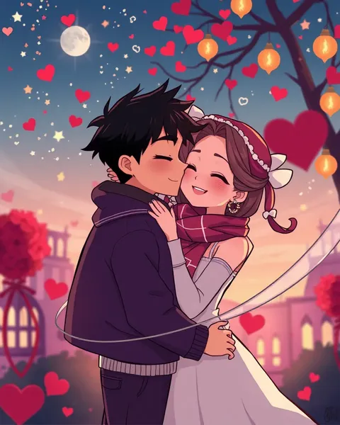 Imágenes de Cartones Romanticizando el Amor y las Relaciones en Animación