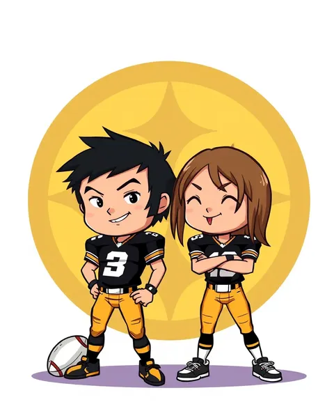 Imágenes de Cartones Steelers para el Entretenimiento Infantil