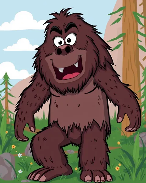 Imágenes de Cartones de Bigfoot: Interés Generado