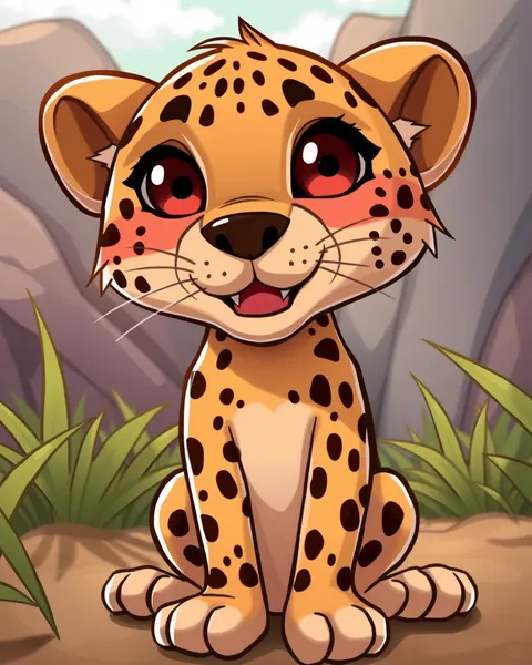 Imágenes de Cartones de Cheetah Brillantes para Descubrir