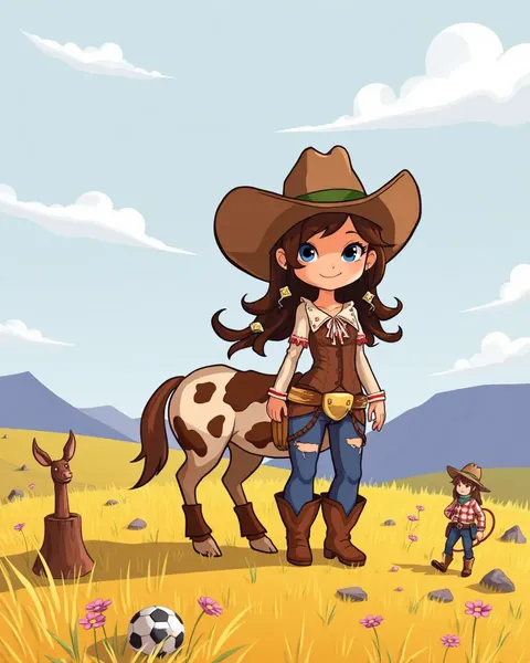 Imágenes de Cartones de Cowgirl para Diversión y Entretenimiento