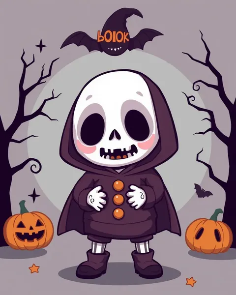 Imágenes de Cartones de Halloween Adorables para el Delight de los Niños