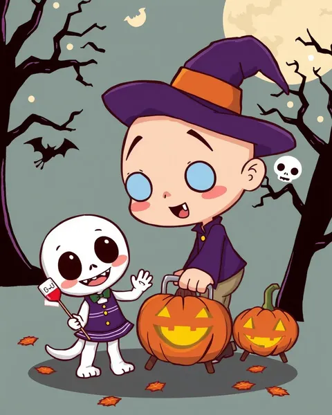 Imágenes de Cartones de Halloween para Diversión Infantil