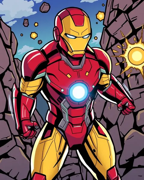 Imágenes de Cartones de Iron Man con Momentos Divertidos