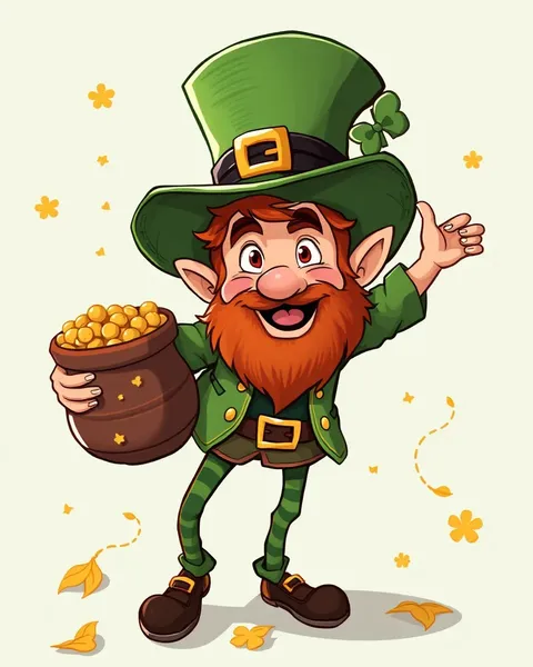 Imágenes de Cartones de Leprechaño Whimsical para la Imaginación