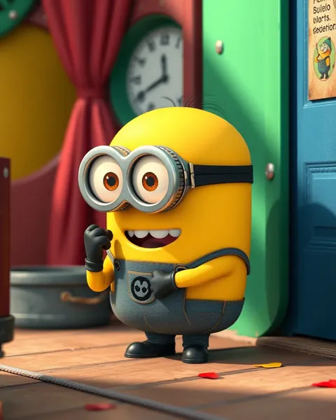 Imágenes de Cartones de Minion que Capturan Expresiones Adorables de Minion