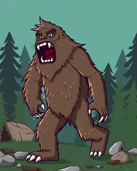 Imágenes de Cartones de Sasquatch en Arte Fantástico