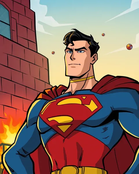 Imágenes de Cartones de Superman desde la Época Clásica