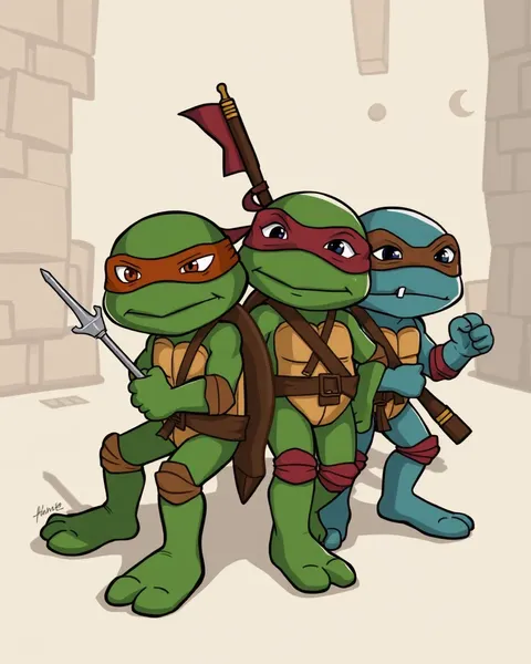 Imágenes de Cartones de TMNT de Momentos Divertidos