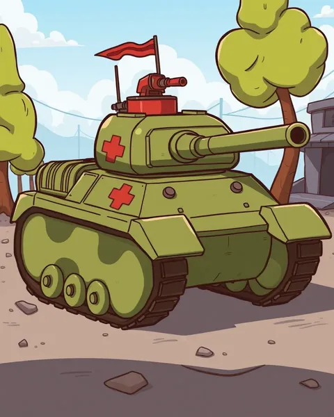 Imágenes de Cartones de Tanque Hermosas para Animación