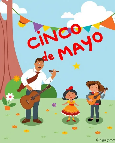 Imágenes de Cartones del Cinco de Mayo para Uso Educativo