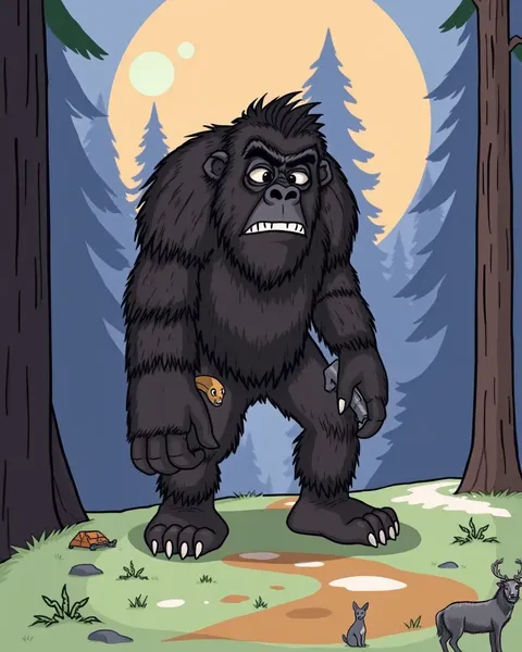 Imágenes de Cartoons de Bigfoot para Entretenimiento y Educación