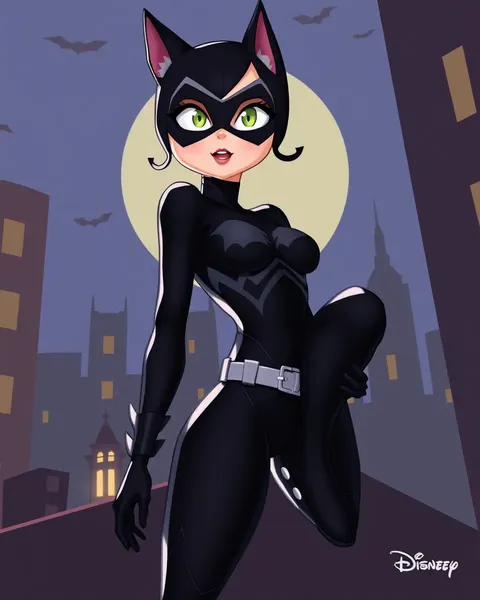 Imágenes de Catwoman de dibujos animados muestran a la fatale feline