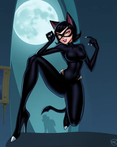 Imágenes de Catwoman en forma de caricatura