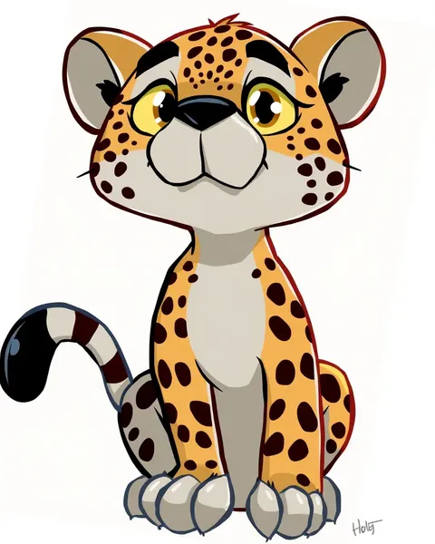 Imágenes de Cheetah de Cartoon con Diseños Whimsical e Imaginativos