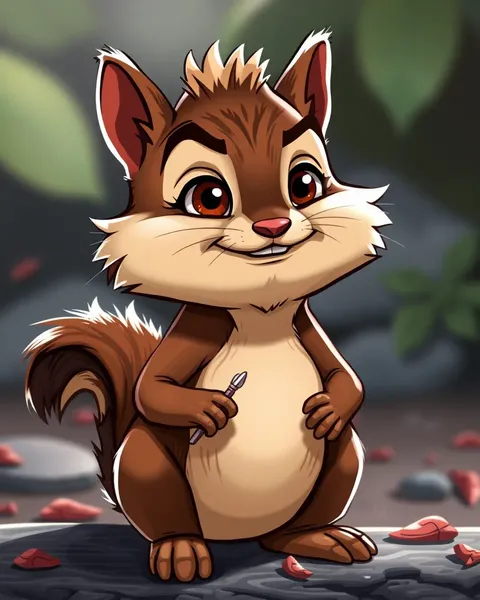 Imágenes de Chipmunk en Alta Definición en Cartones