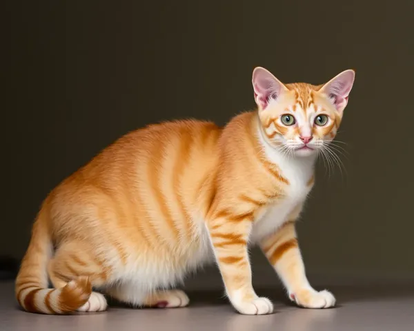 Imágenes de Cola de Estudillo de Gatos Destacan Atractivo Felino