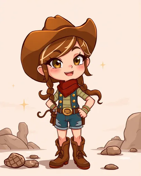 Imágenes de Cowgirl de Dibujo para Uso en Escritorio